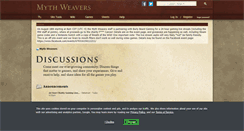 Desktop Screenshot of myth-weavers.com